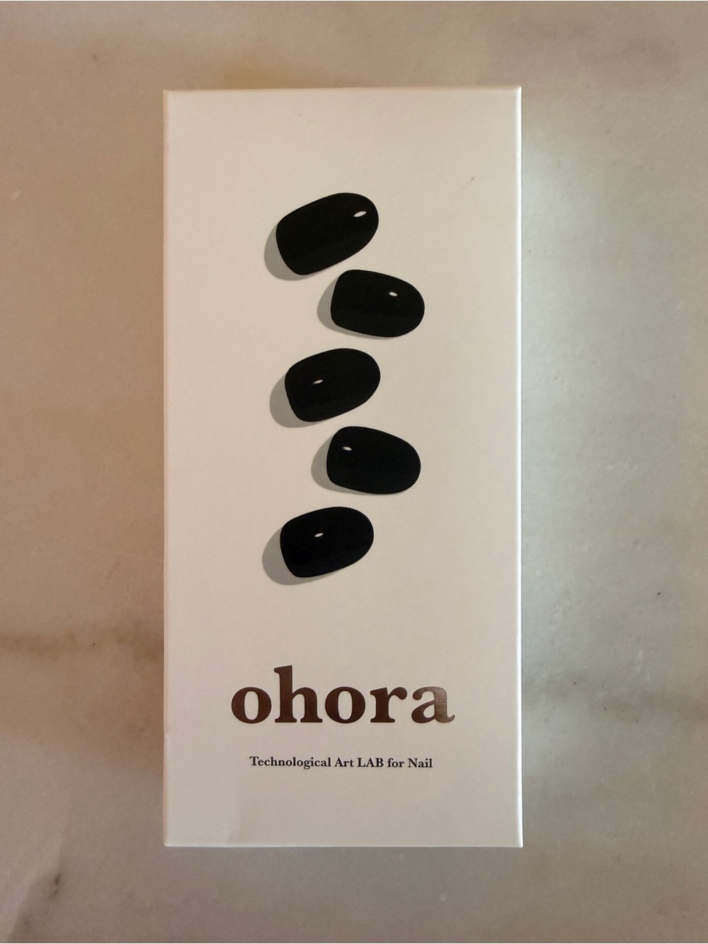 ohora Black Nail Set — Glossy At-Home Gel Nails